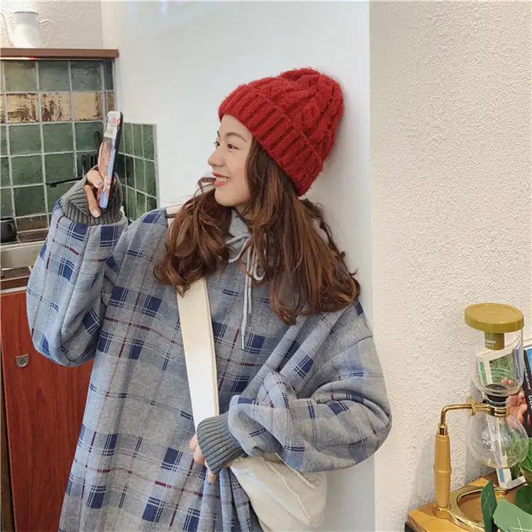 Plus Size Velvet Pullover Blouse for Women