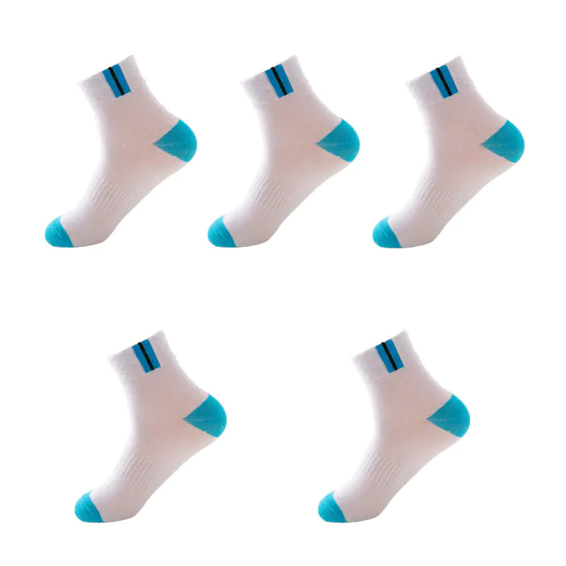 Men's Mid-Calf Socks, Breathable Moisture-Wicking Sports Socks