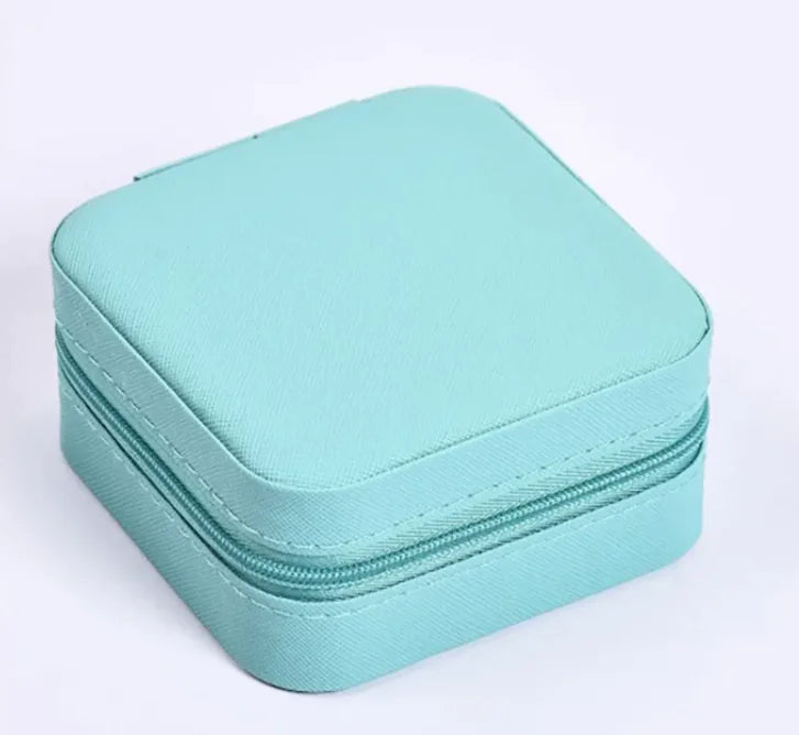 Compact PU Leather Jewelry Organizer