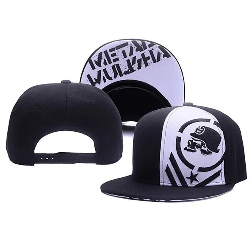 Metal Hip-Hop Baseball Cap with Embroidered Letters
