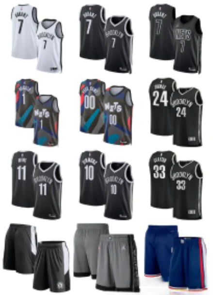 New NBA Nets Jerseys: Durant, Claxton, Bridges Sportswear
