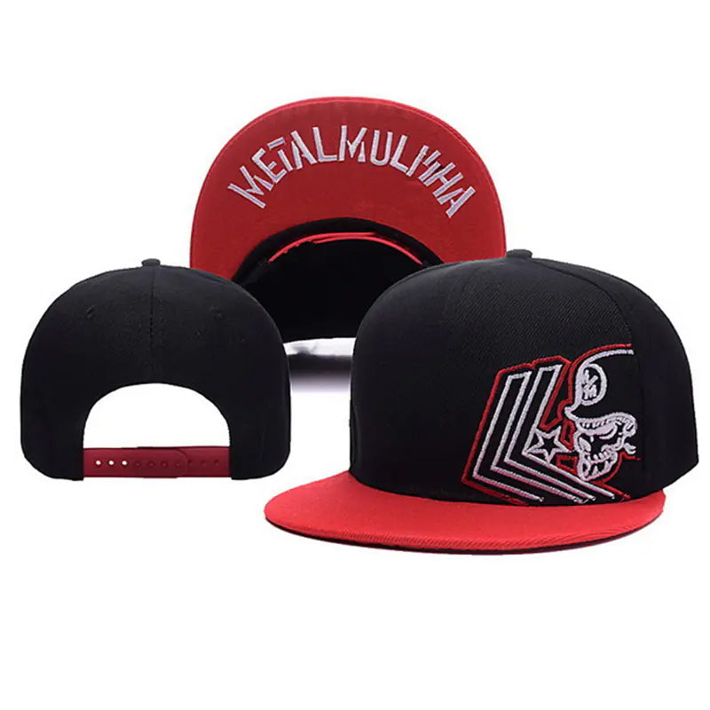 Metal Hip-Hop Baseball Cap with Embroidered Letters
