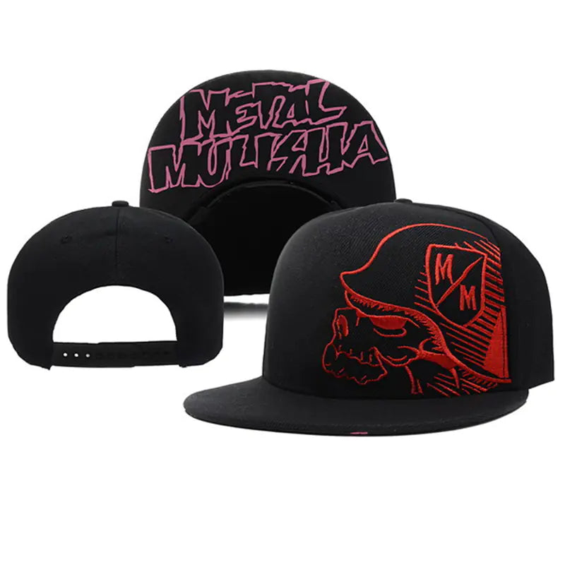 Metal Hip-Hop Baseball Cap with Embroidered Letters