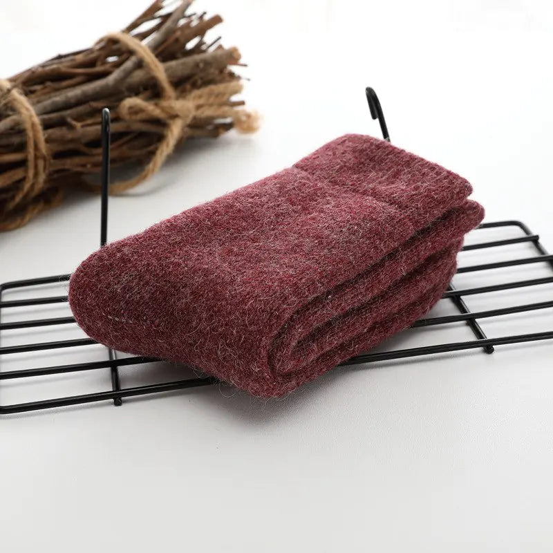 Wool Socks, Rabbit Hair Socks, Fleece Cashmere Socks