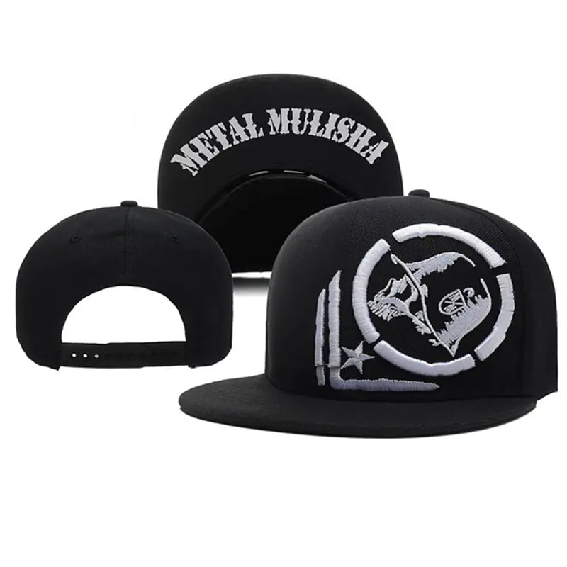 Metal Hip-Hop Baseball Cap with Embroidered Letters