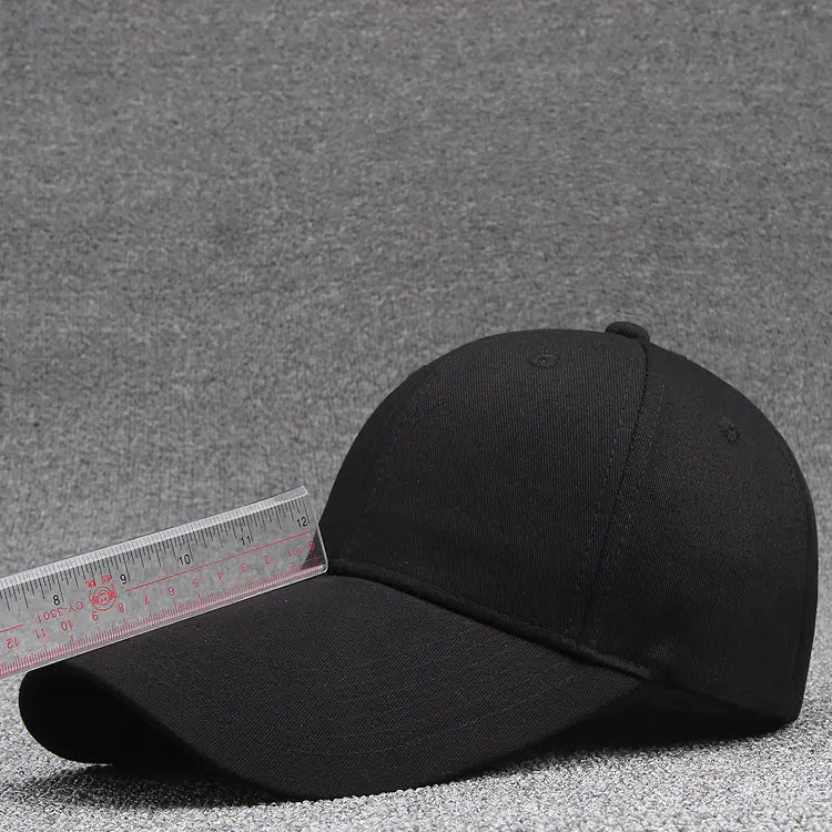 11CM Long Brim Baseball Cap - Cotton Blank Golf Hat
