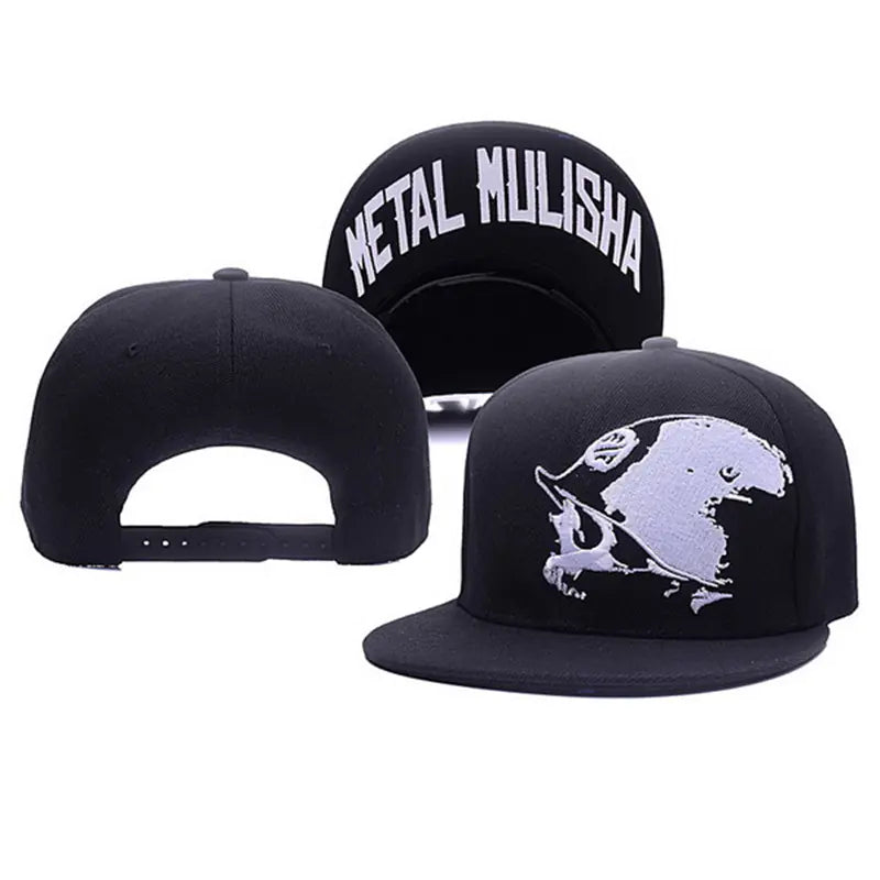 Metal Hip-Hop Baseball Cap with Embroidered Letters