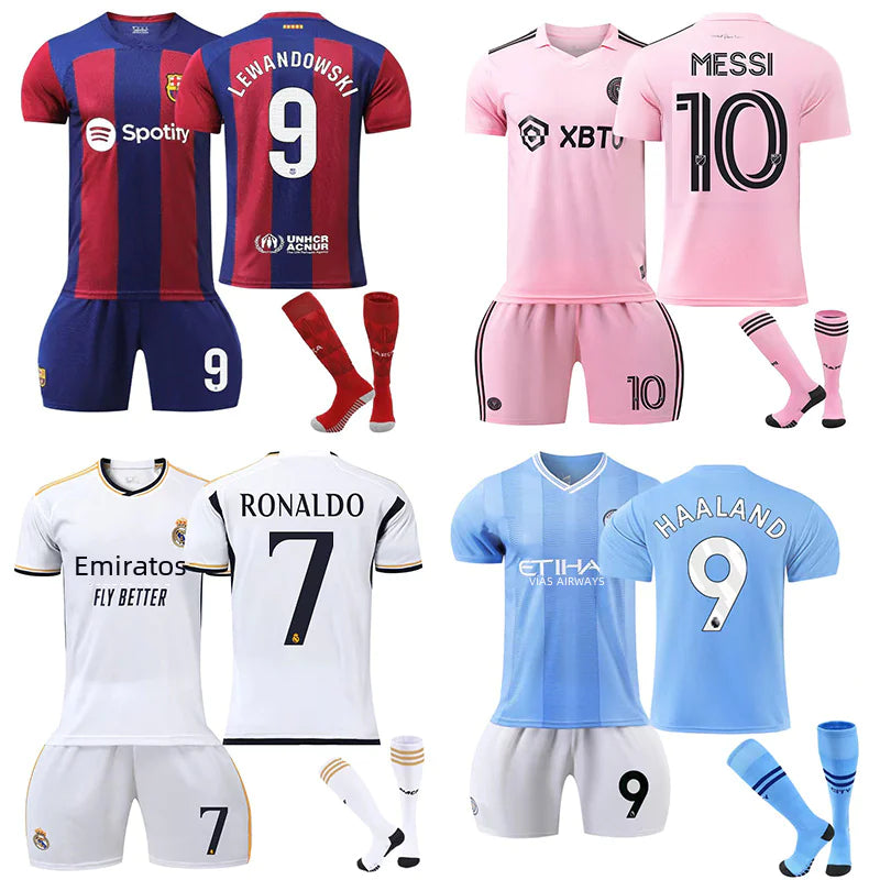 Wholesale Argentina Messi 10 & Ronaldo 7 Soccer Kit