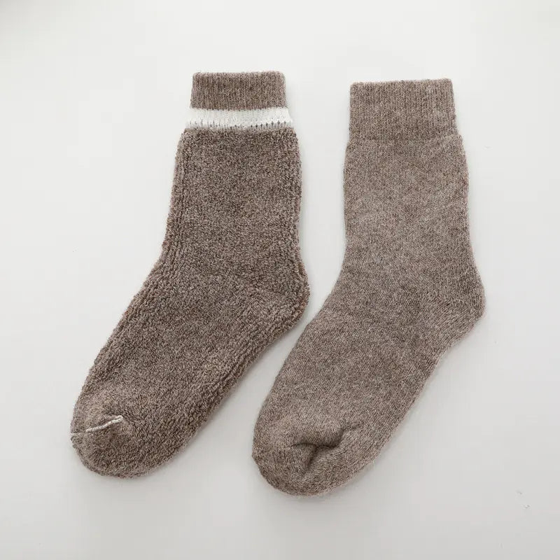 Wool Socks, Rabbit Hair Socks, Fleece Cashmere Socks
