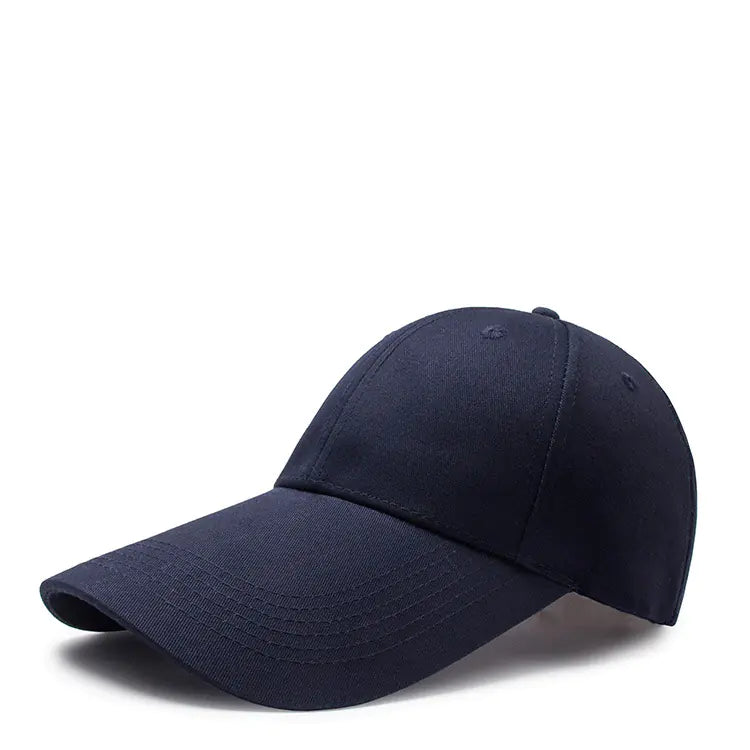 11CM Long Brim Baseball Cap - Cotton Blank Golf Hat
